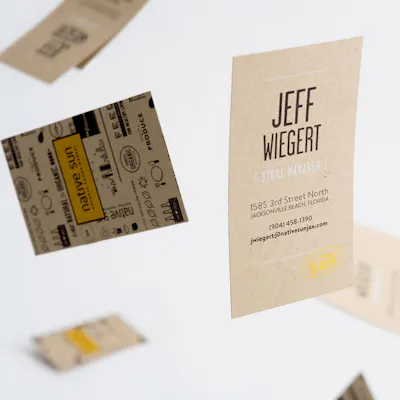 Fresh Take: Printing Custom Business Cards for an Organic Grocer