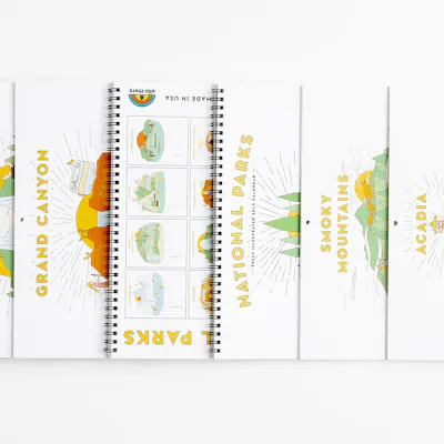 Ello There: Wire Bound Calendars Showcase National Park Illustrations