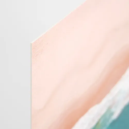 styGreen™ A styGreen sign printed with a sandy beach and ocean design.