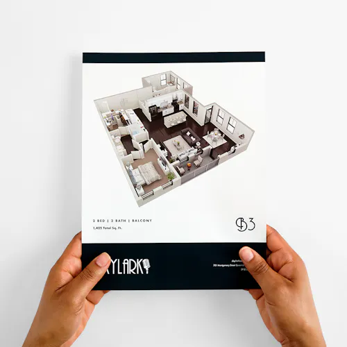 Sell Sheet: 100# Coated Gloss - White Text, 8.5 x 11"